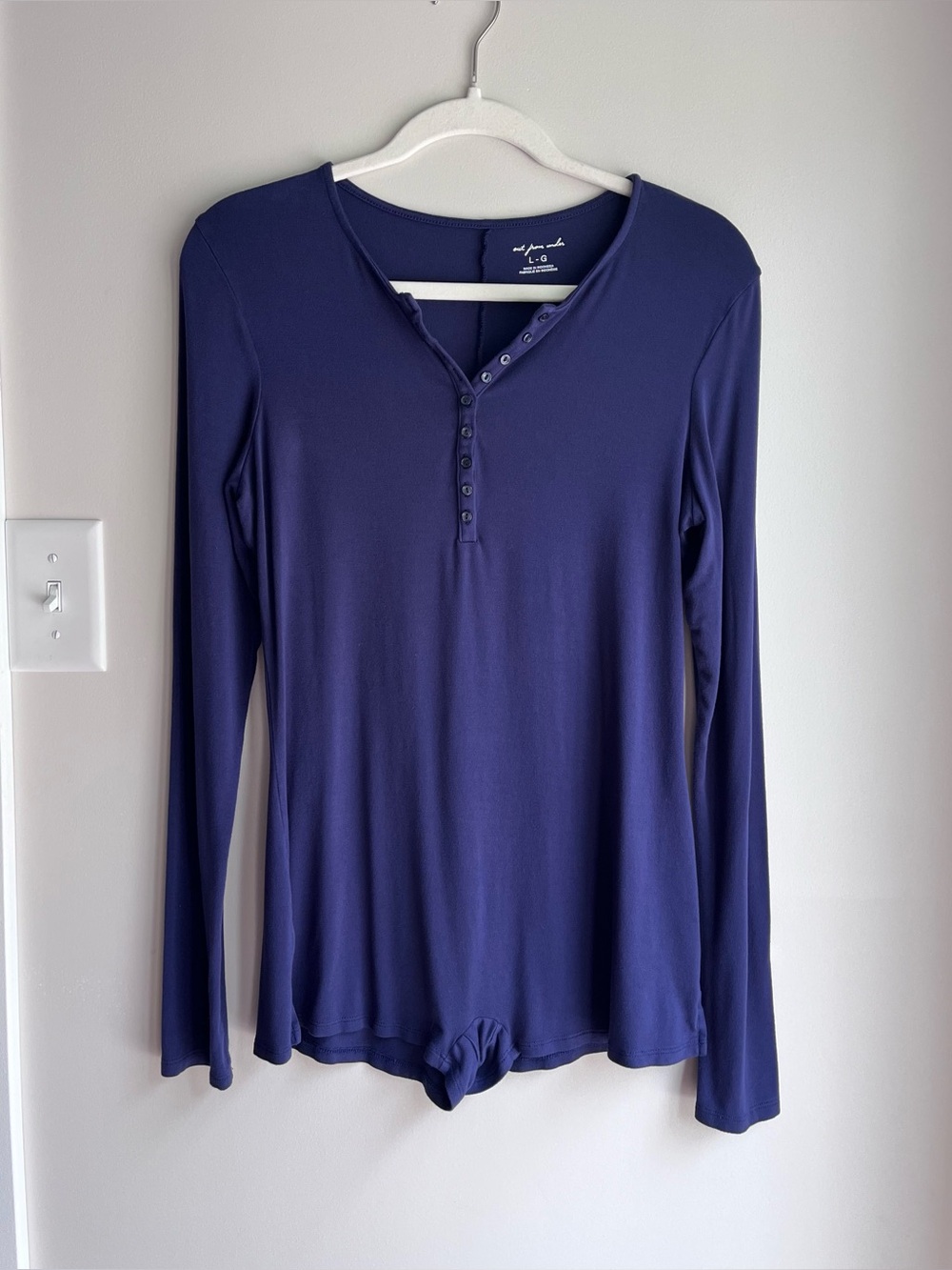 Urban Outfitters Out From Under Viscose Romper Navy Large